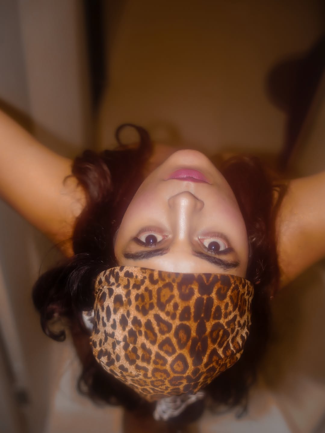 Jinal Joshi stylish leopard print mask bold vibe