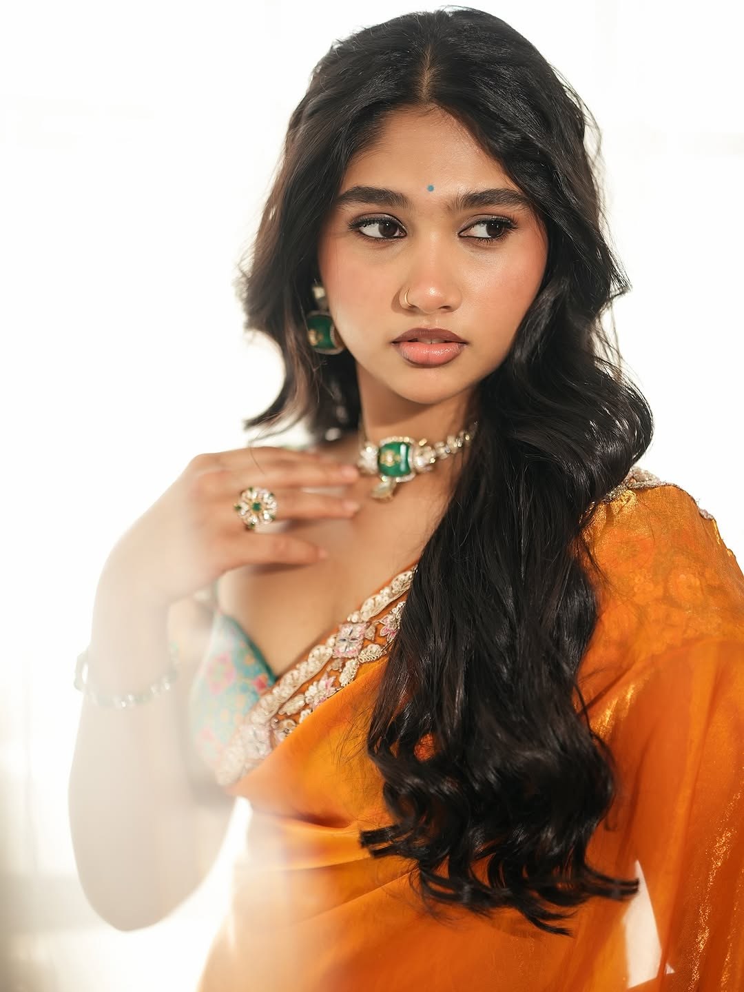 Jovika Vijaykumar Saree Photos Go Viral Amid Acting Debut Buzz