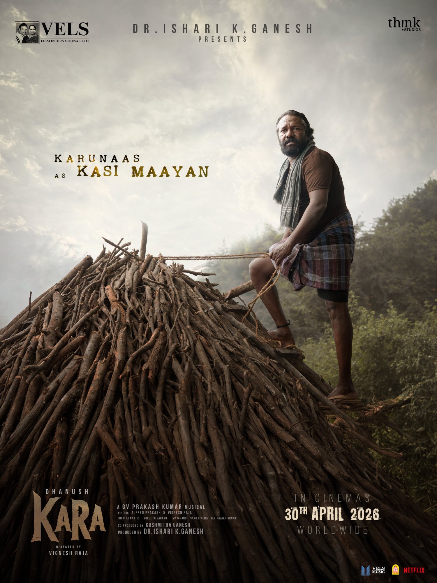 Karunas Kasi Maayan character look Kara