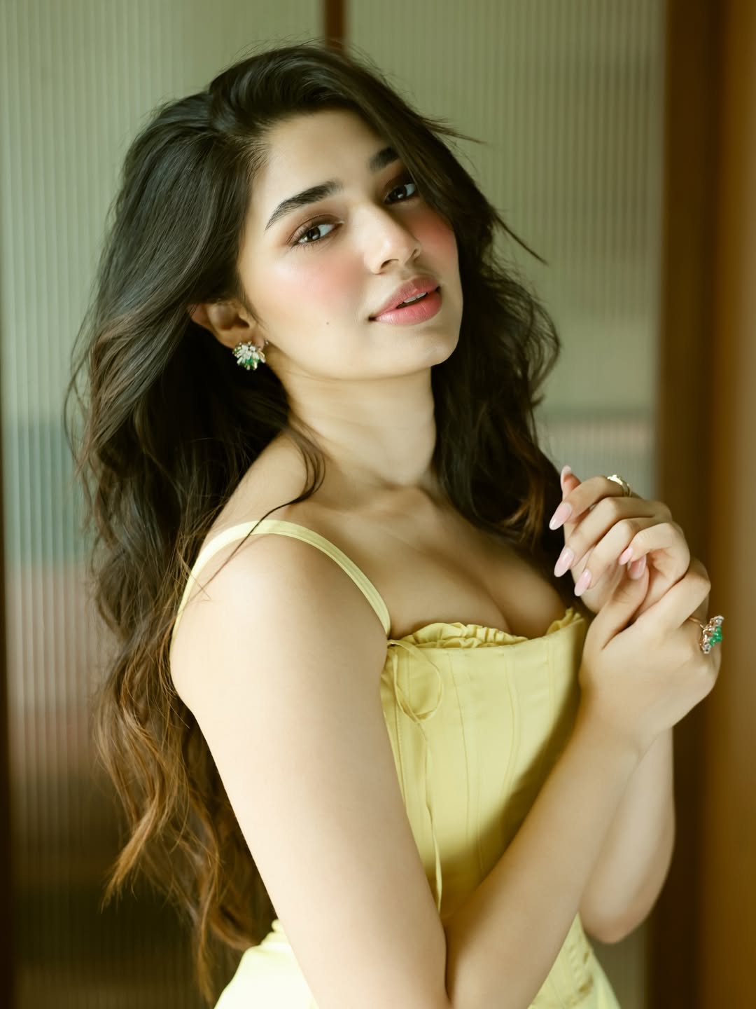 Krithi Shetty period style outfit graceful confident look