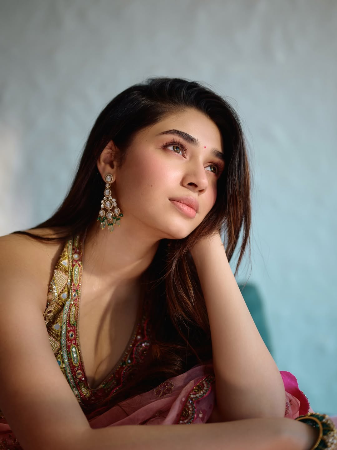 Krithi Shetty traditional modern blend elegant stylish look