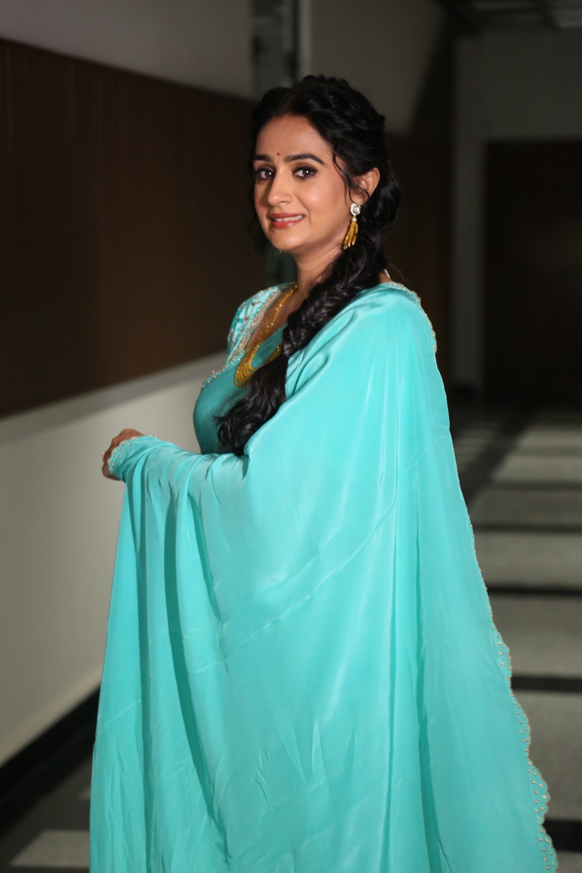 Laya elegant turquoise outfit stylish look