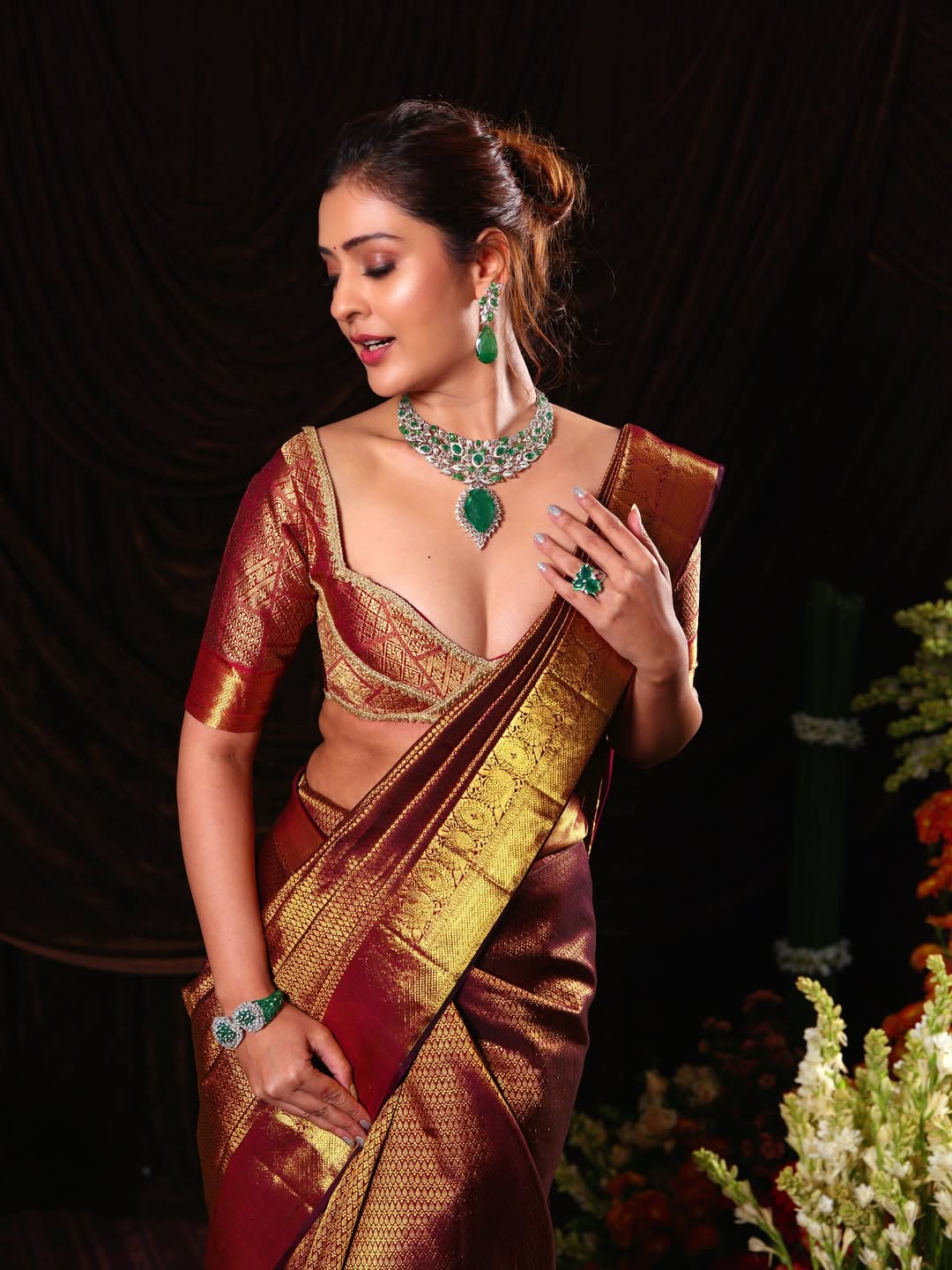 Leader Movie Actress Payal Rajput Glamour Photos With Saree