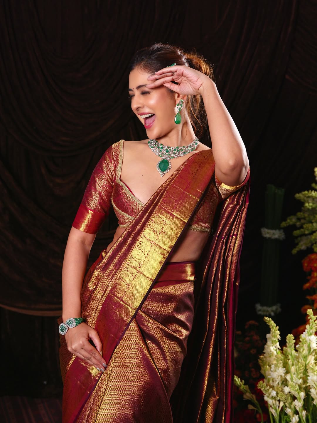 Leader Movie Actress Payal Rajput Glamour Photos With Saree