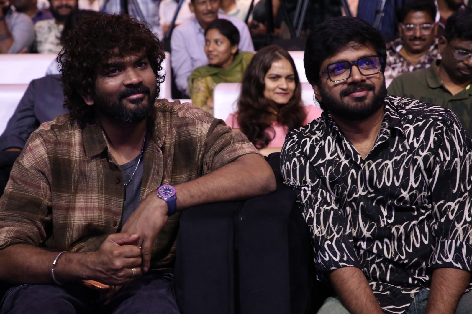 Vignesh Shivan Anil Ravipudi seated