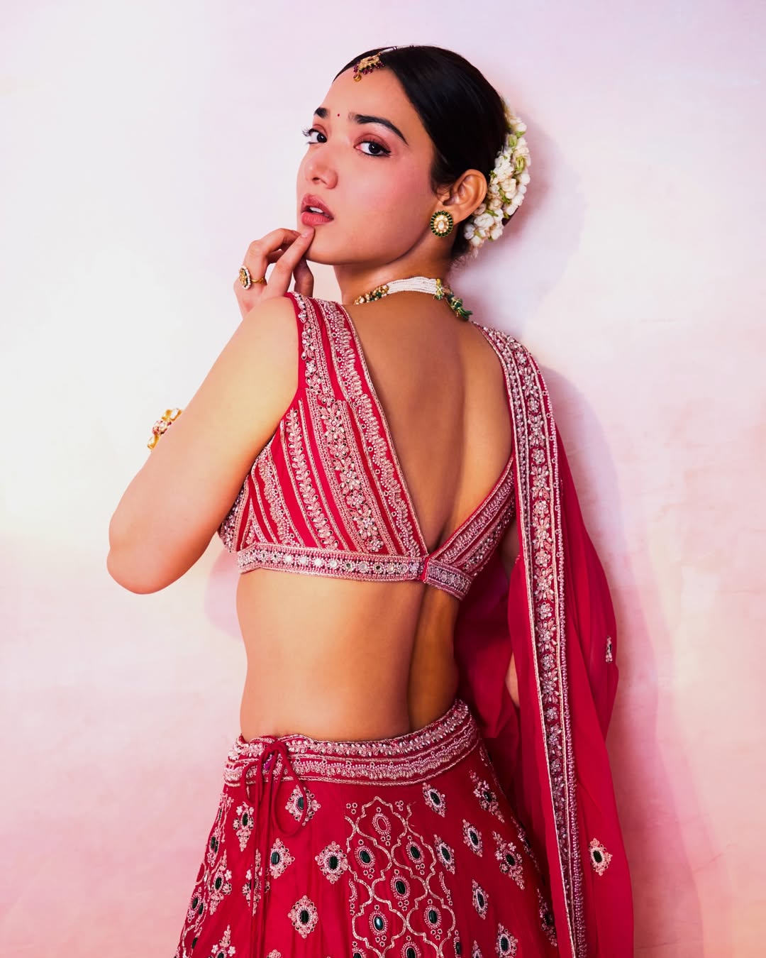 The Signature Red Lehenga Look