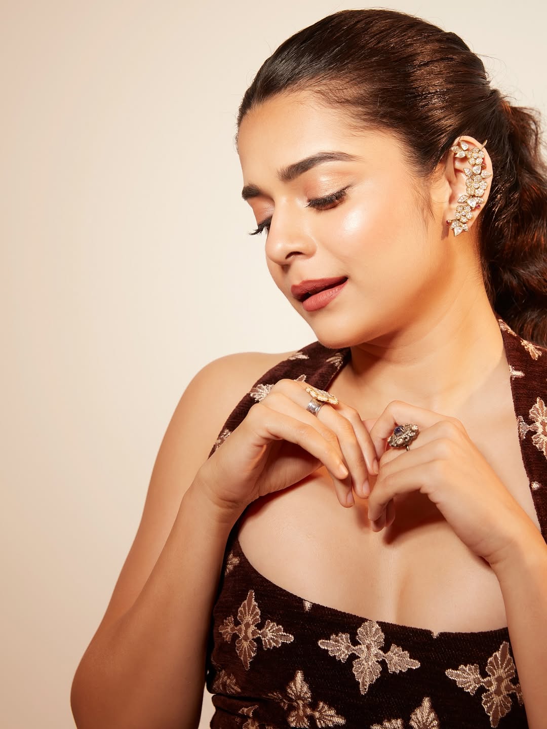 Mithila Palkar ear cuff rings elegant styling look