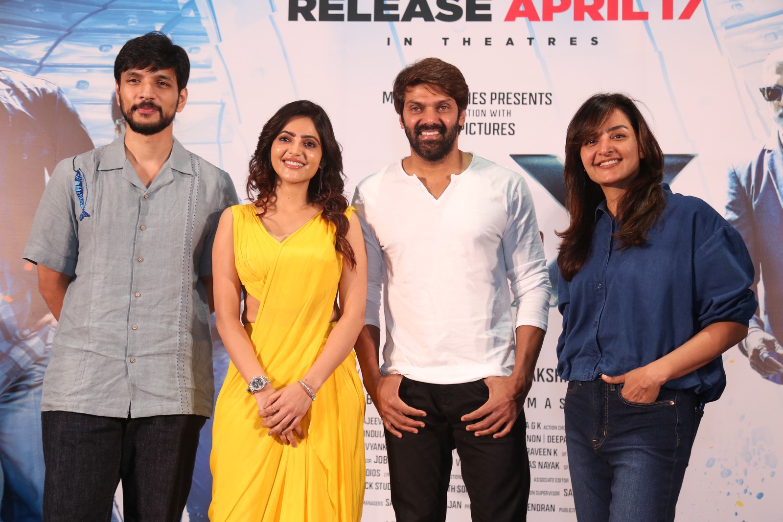 Mr X star cast posing together