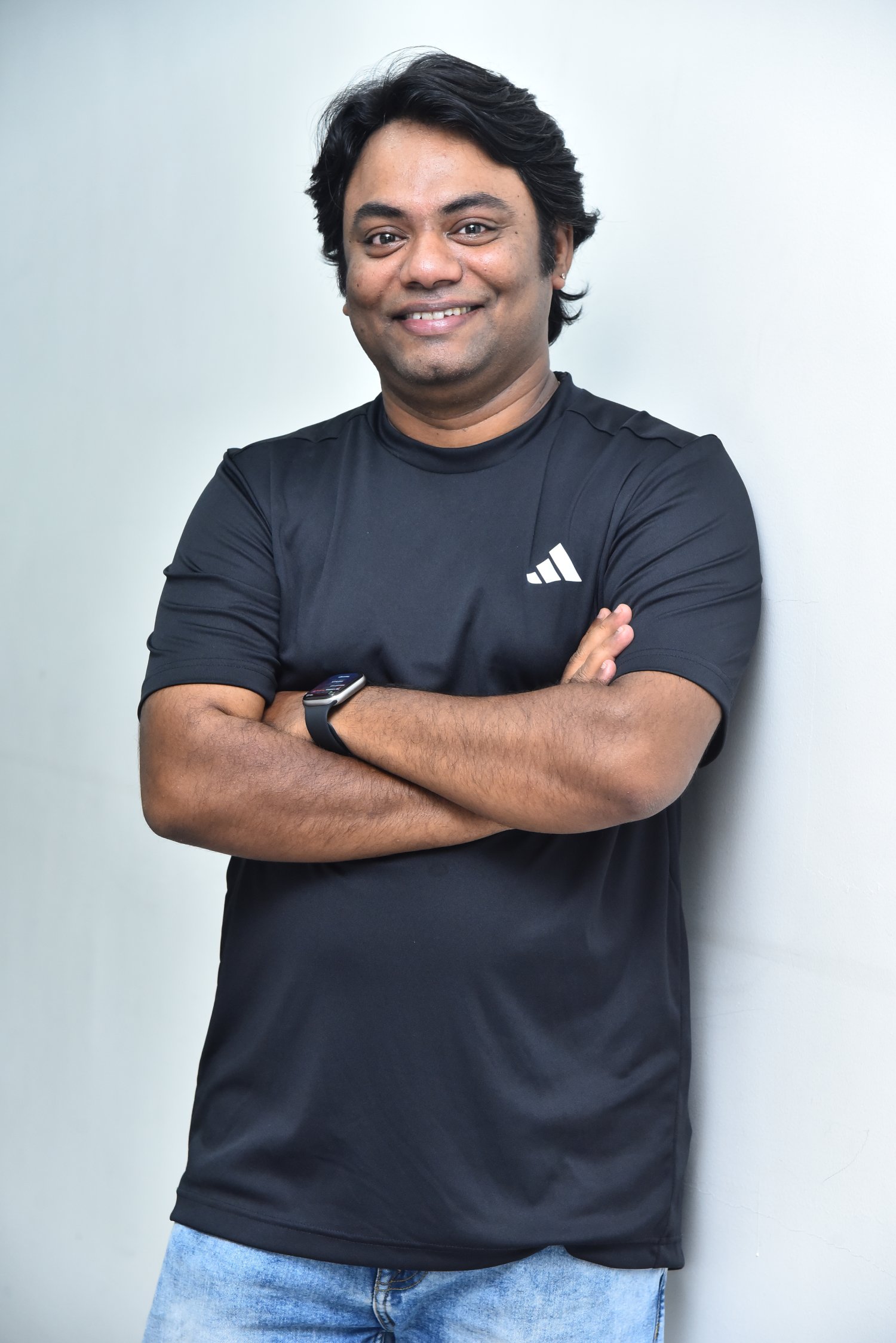 Naga Vamshi sporty suave look in stylish outfit