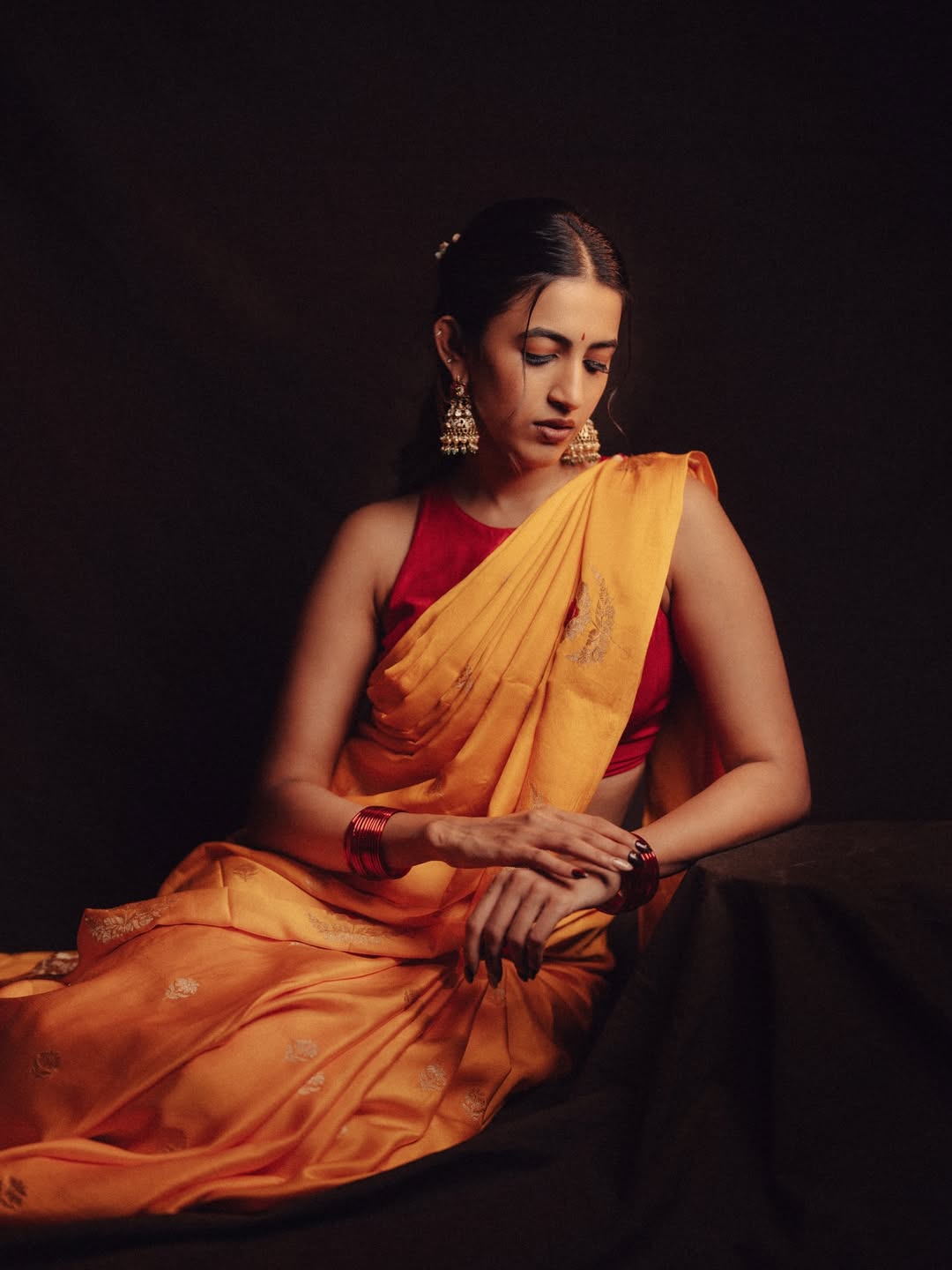 Niharika Konidela classic saree modern statement elegant style