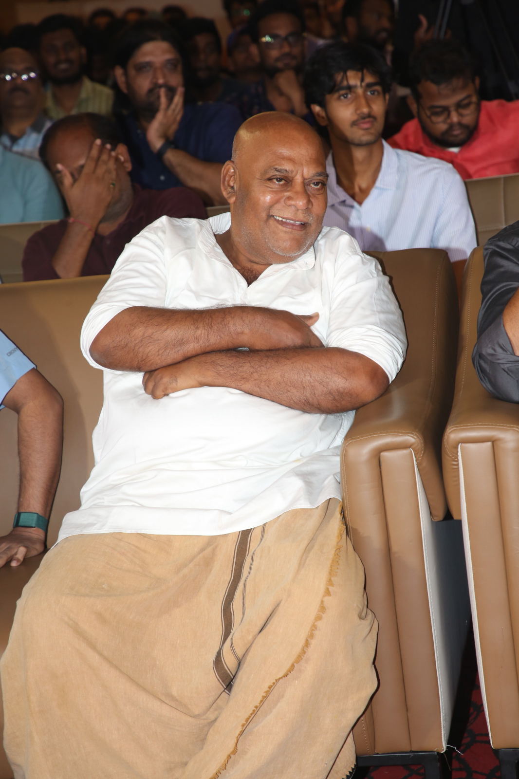 Ajay Ghosh seated at Papam Prathap event