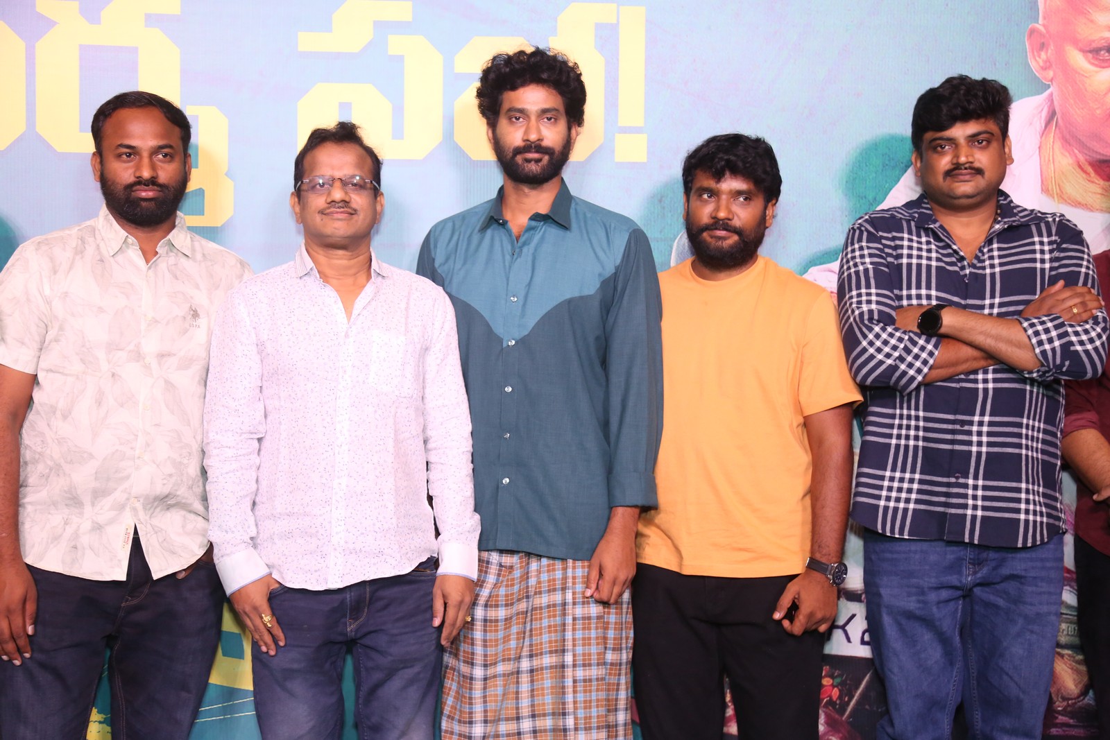 Papam Prathap team media pose