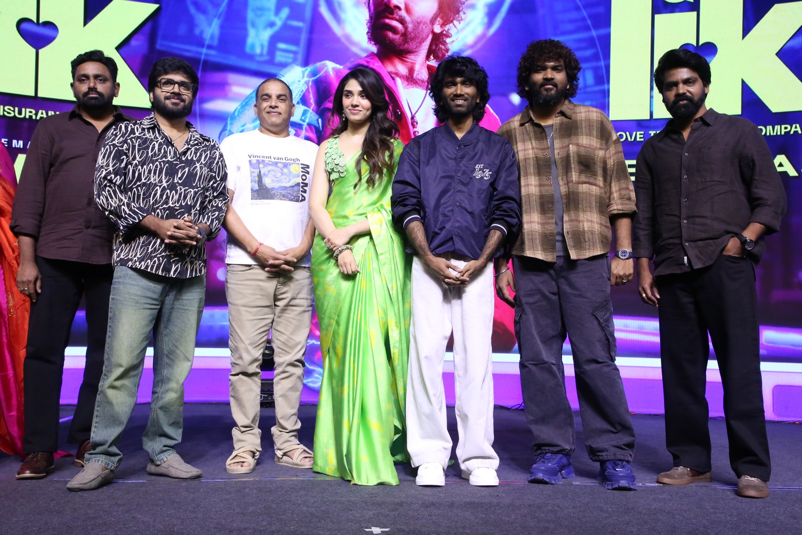 Pradeep Ranganathan Krithi Shetty Vignesh Shivan At LIK Movie Promotions Photos