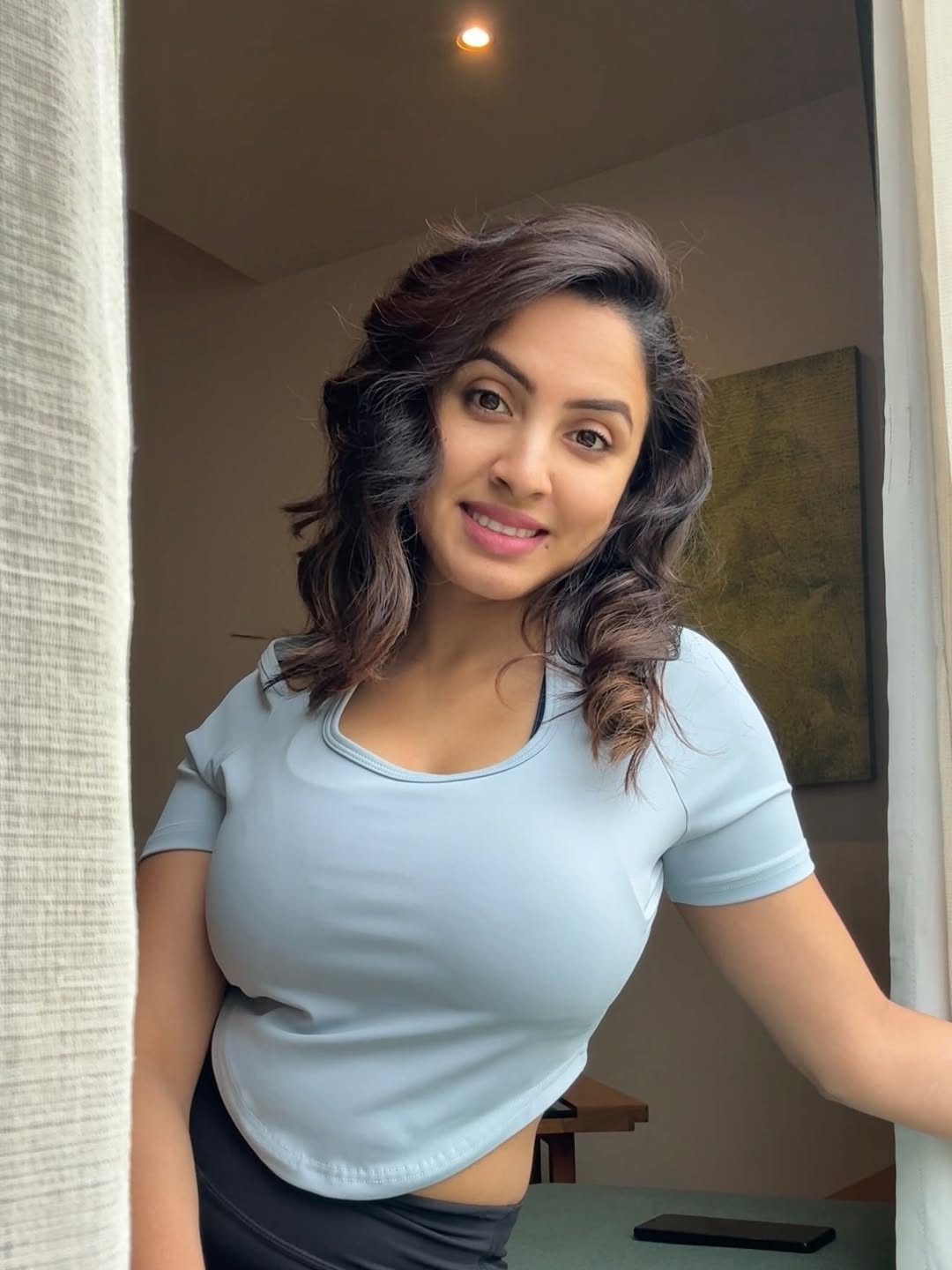 Priyanka Kholgade elegant relaxed fashion pose
