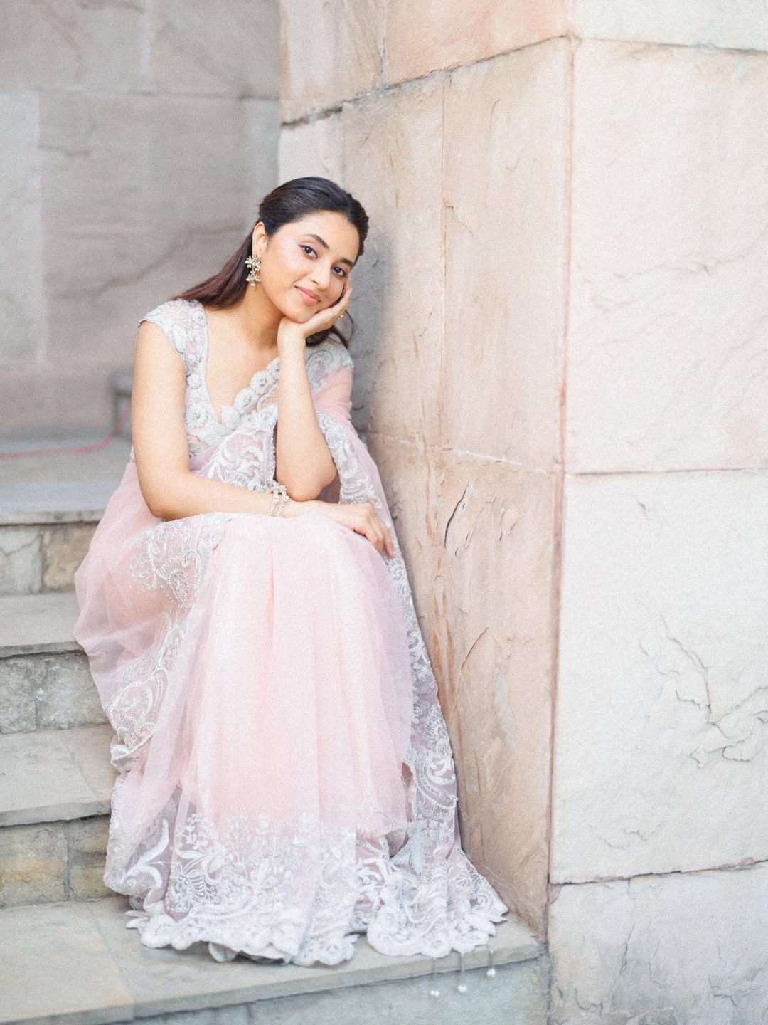 Priyanka Mohan elegant pose in stylish modern outfit
