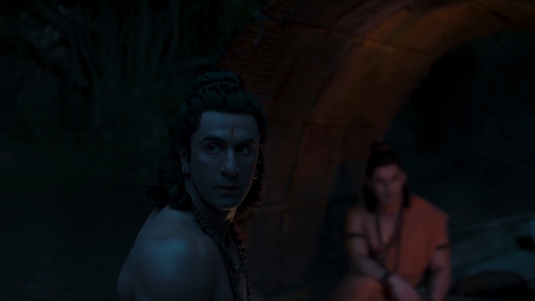 Ranbir Kapoor night scene Ramayana cinematic still
