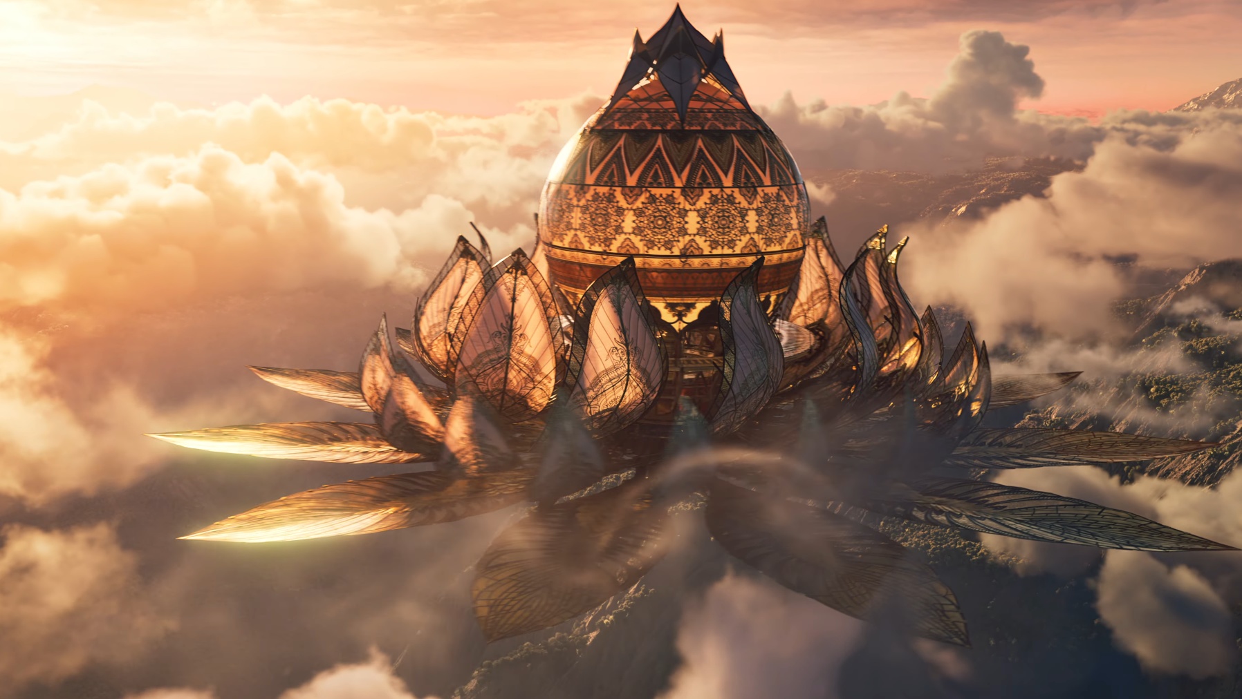 Ramayana Pushpak Vimana visual grand mythological scene