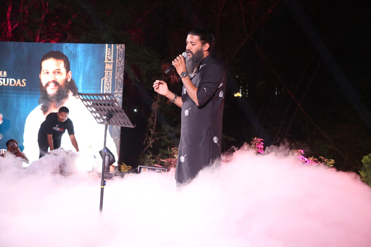 Singer performing live at Rao Bahadur launch