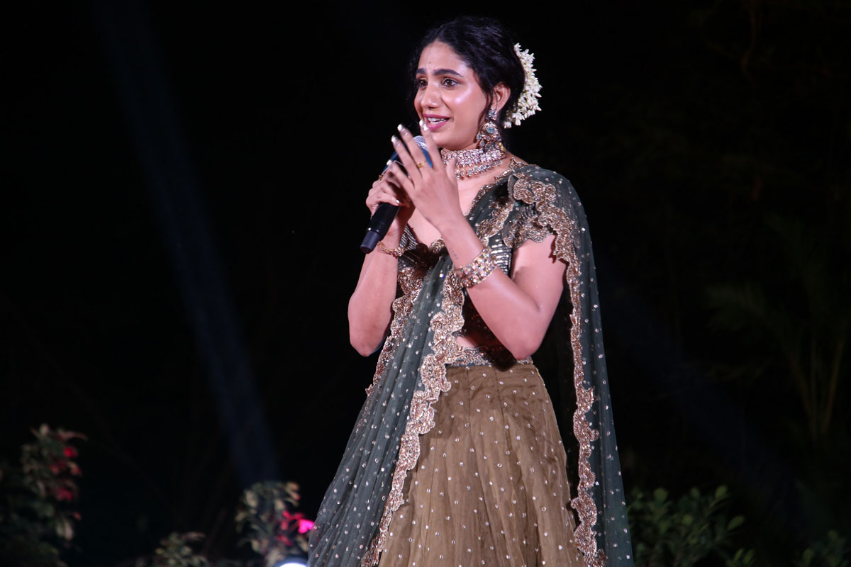 Deepa Thomas giving speech at event