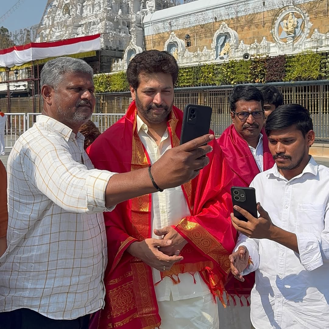 Ravi Mohan and Keneesha at Tirupati