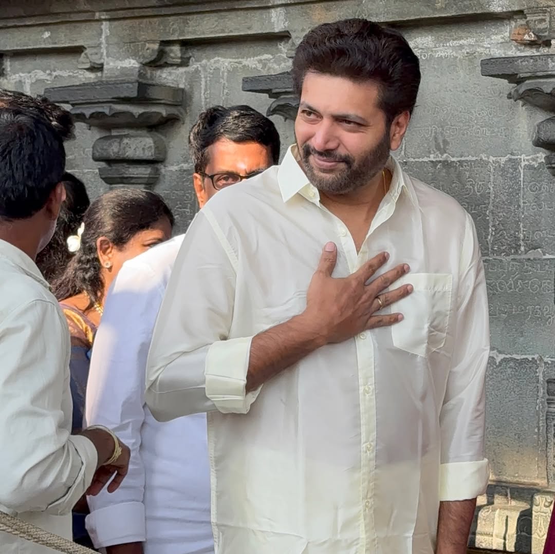 Ravi Mohan and Keneesha at Tirupati