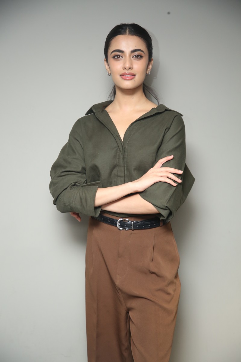 Rhea Singha military chic outfit casual refined style