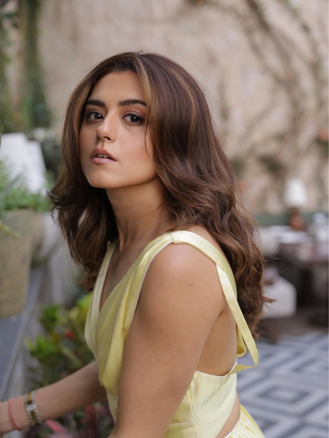 Ridhi Dogra elegant in yellow dress with confident pose