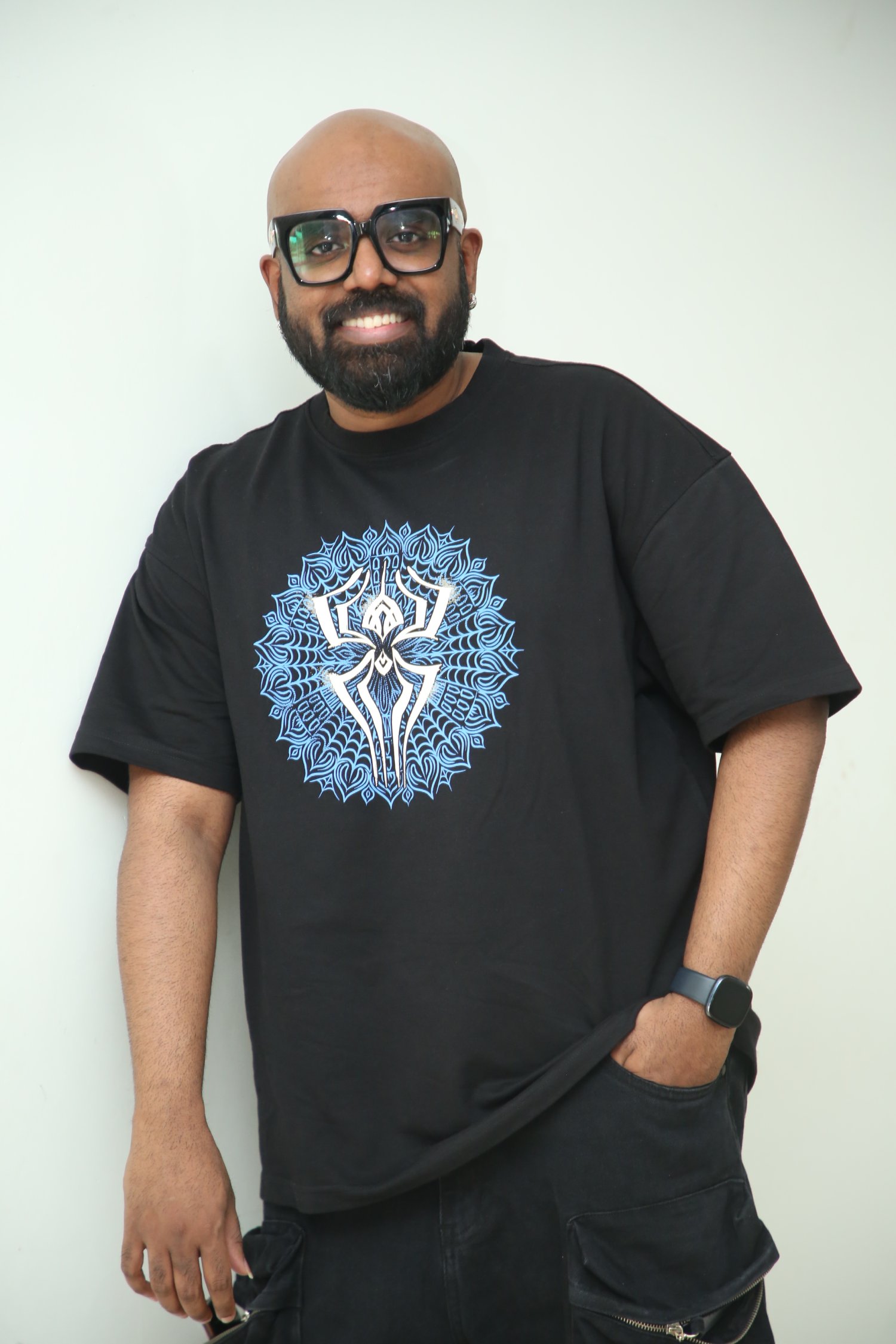 Ritesh Rana bold graphic tee confident stance style