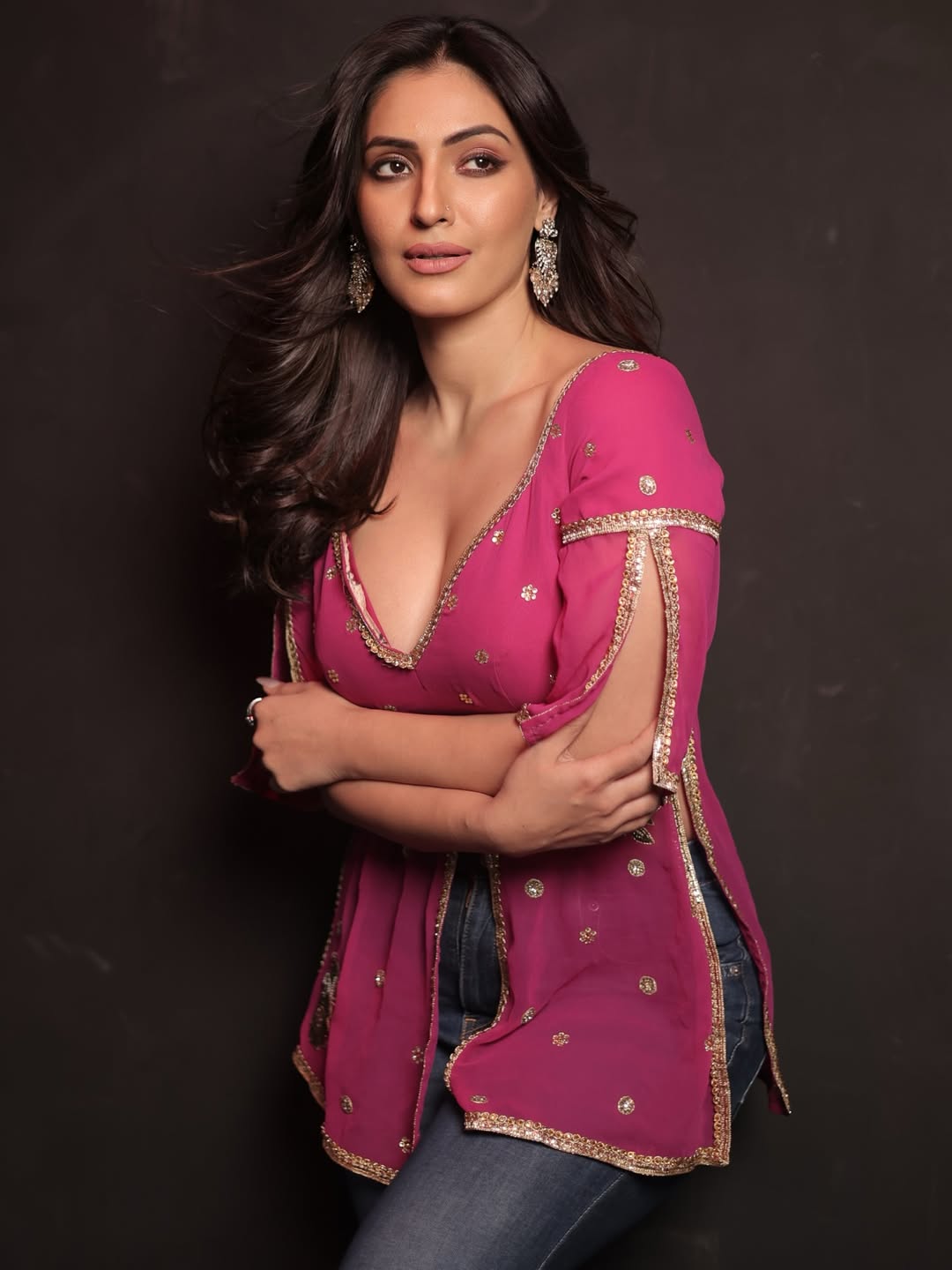 Shivangi Verma bold pink look simple elegant confidence