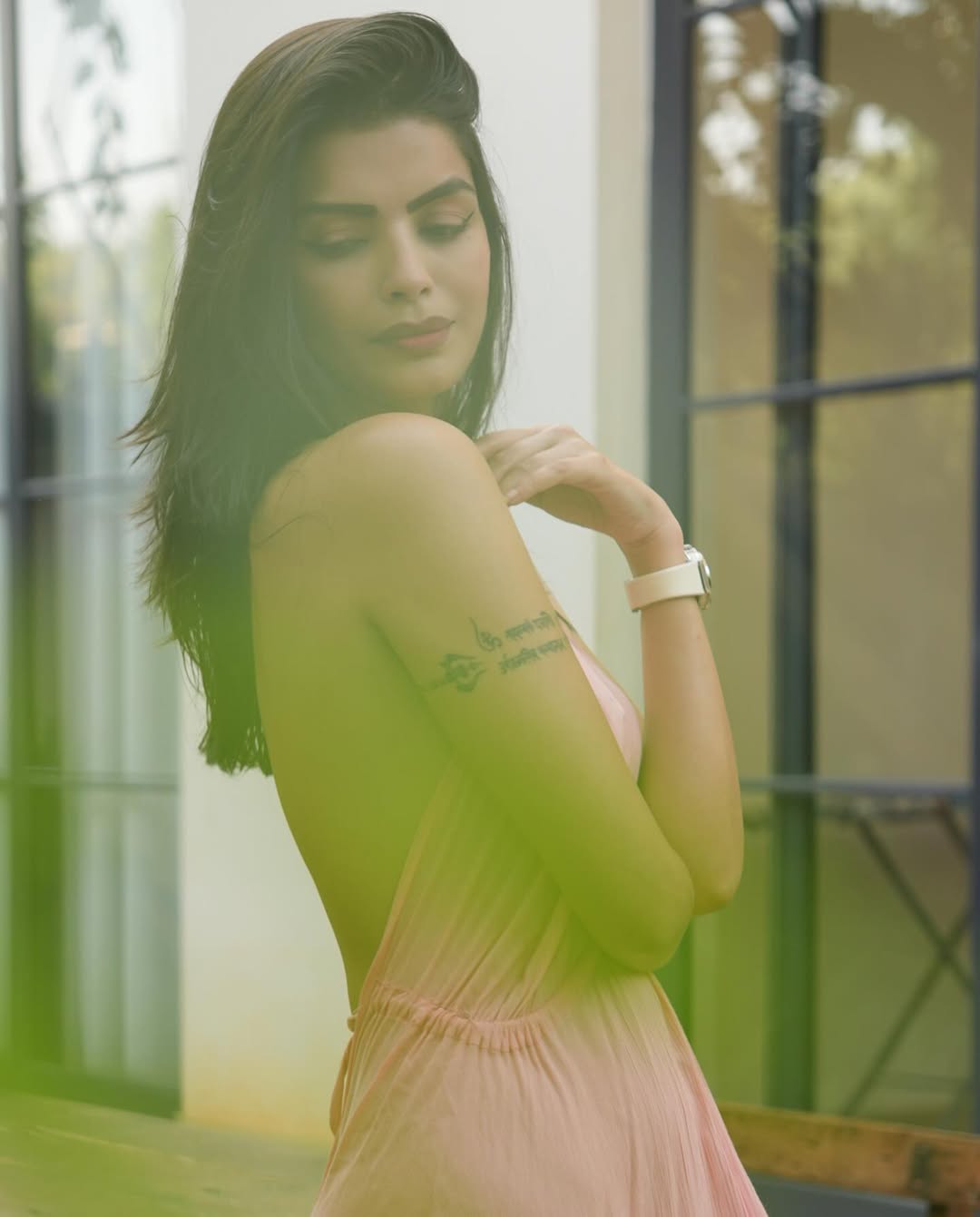 Sonali Raut pink ensemble modern elegant fashion style