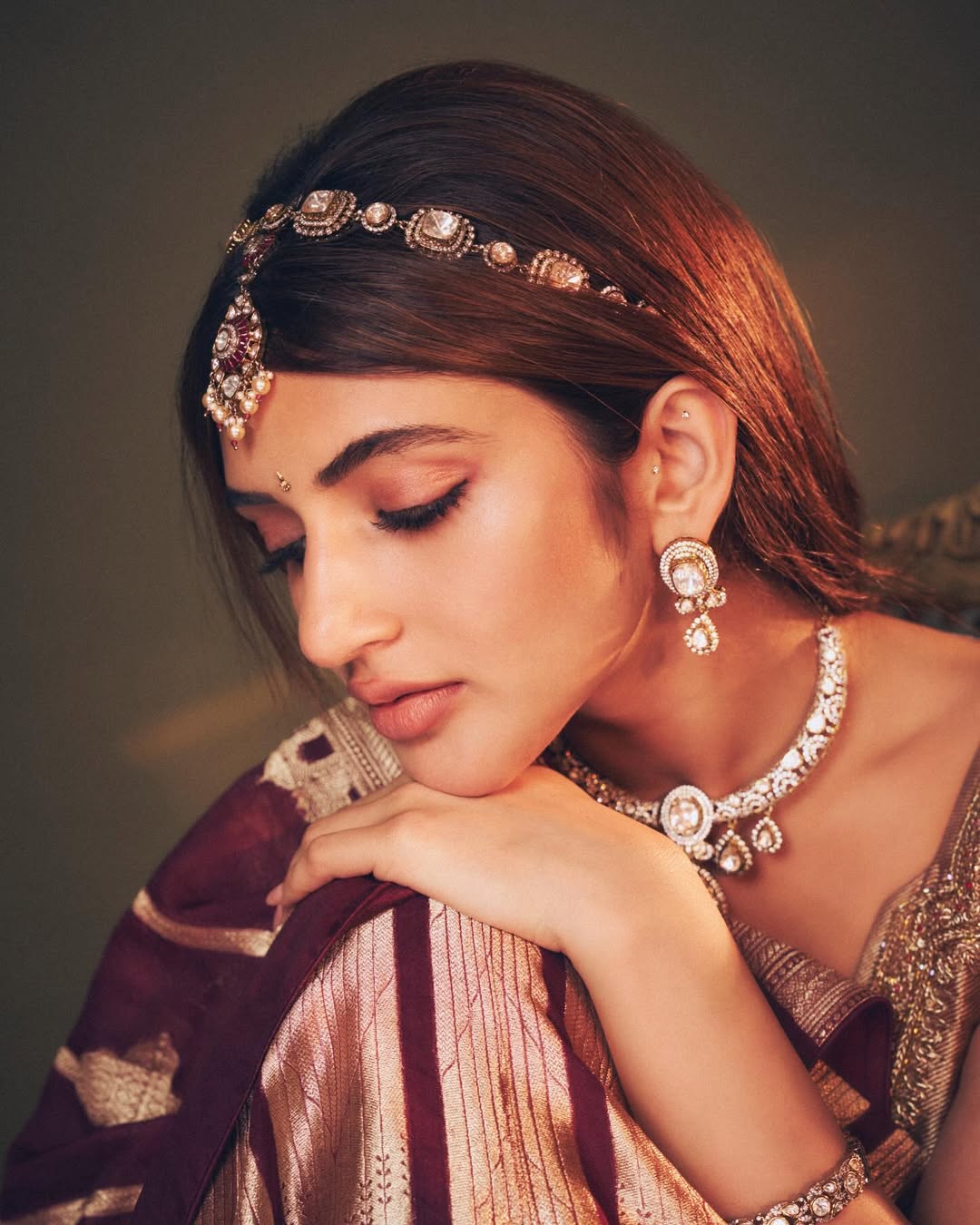 Sreeleela glowing in dazzling saree with radiant sparkle