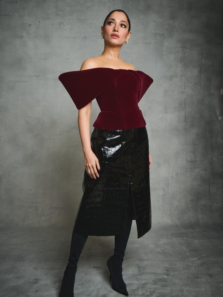 Velvet Meets Leather: A Power Combination