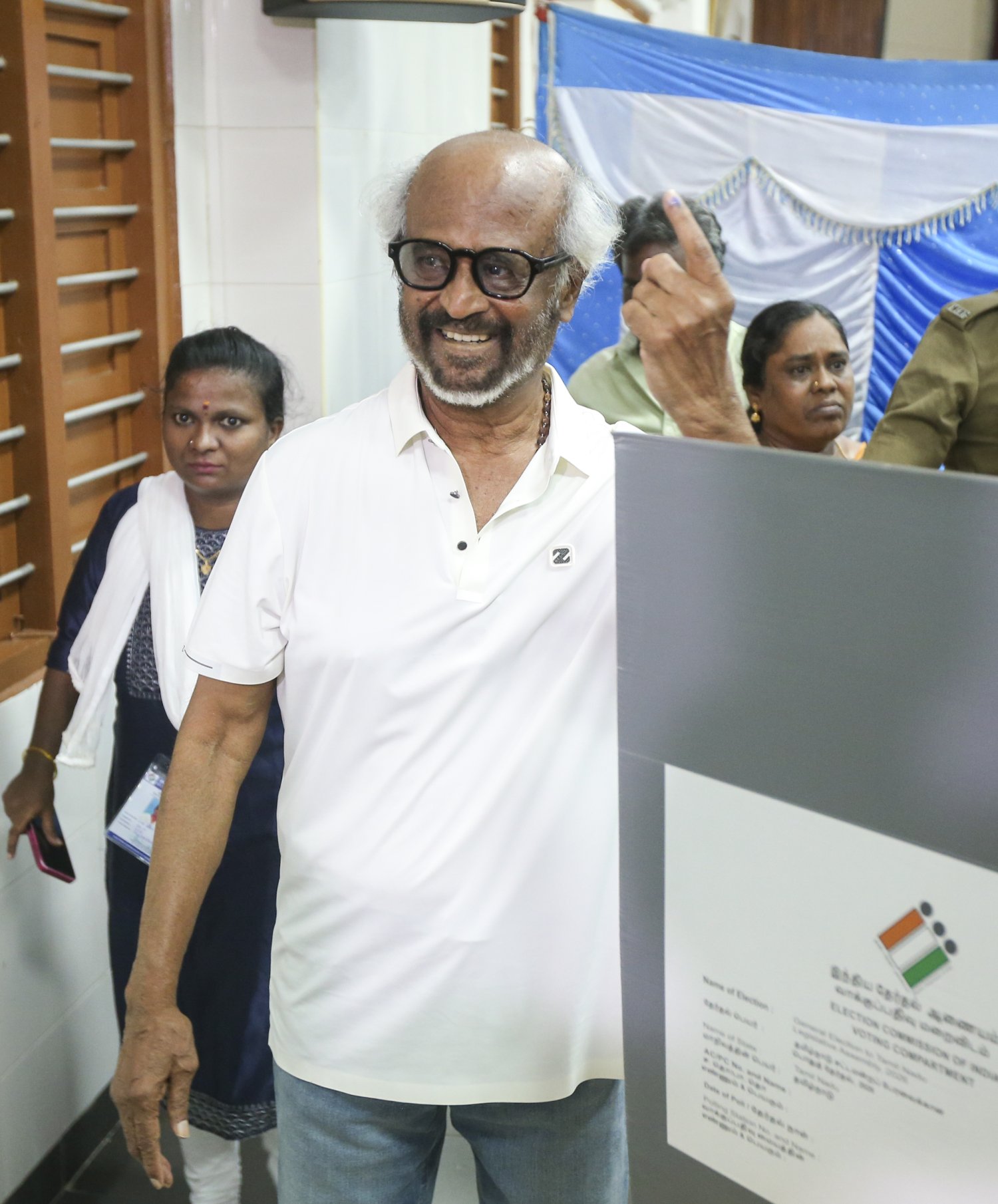 Rajinikanth Participates in Voting