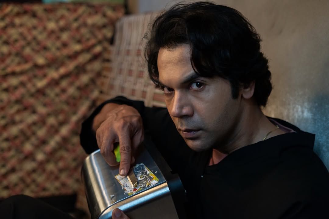RajKummar Rao holding toaster movie still scene