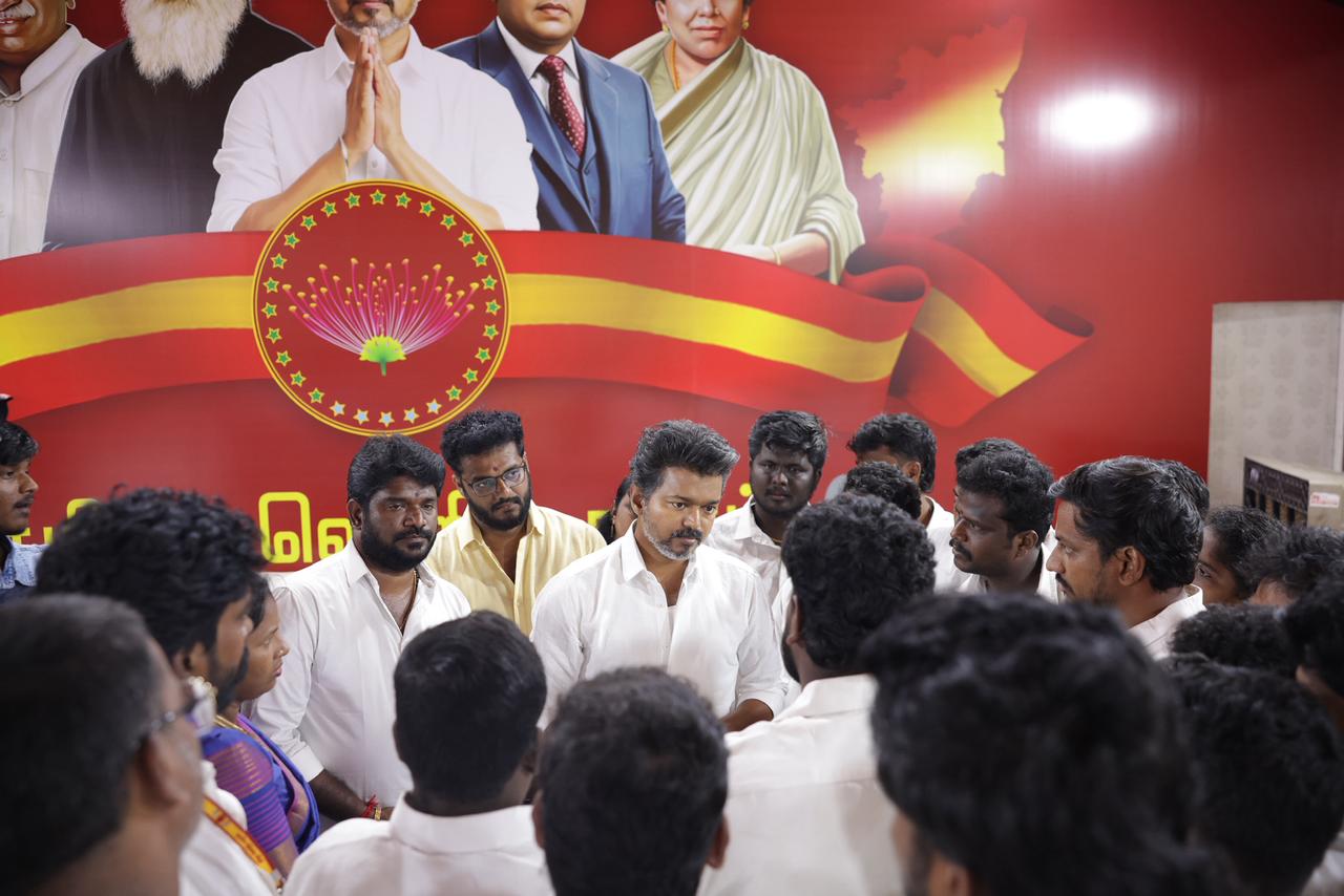 TVK Vijay at Perambur Constituency – Morning Campaign for Tamil Nadu Assembly Election 2026 Photos Go Viral