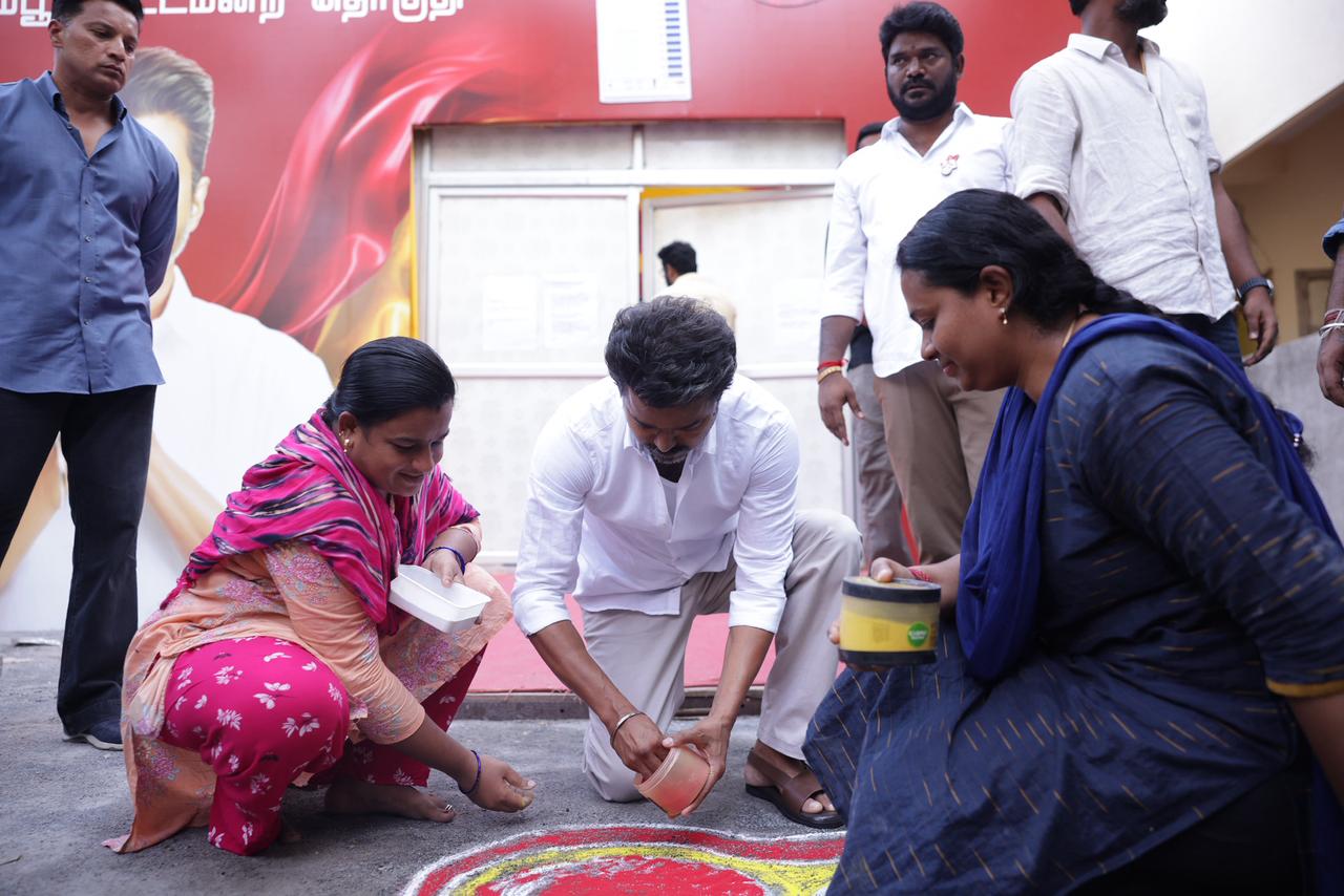 TVK Vijay at Perambur Constituency – Morning Campaign for Tamil Nadu Assembly Election 2026 Photos Go Viral