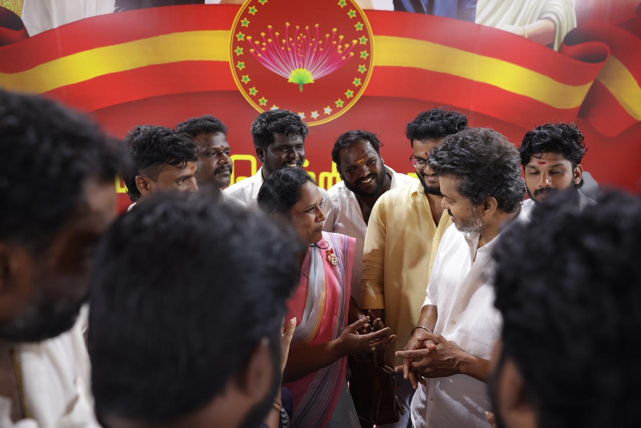 TVK Vijay at Perambur Constituency – Morning Campaign for Tamil Nadu Assembly Election 2026 Photos Go Viral