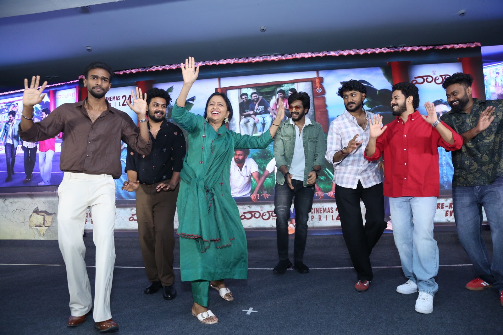 Vaazha 2 team dancing on stage event
