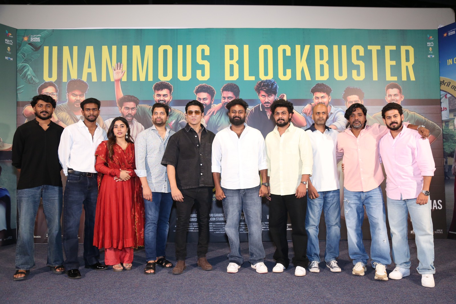 Vaazha 2 team posing for media photoshoot