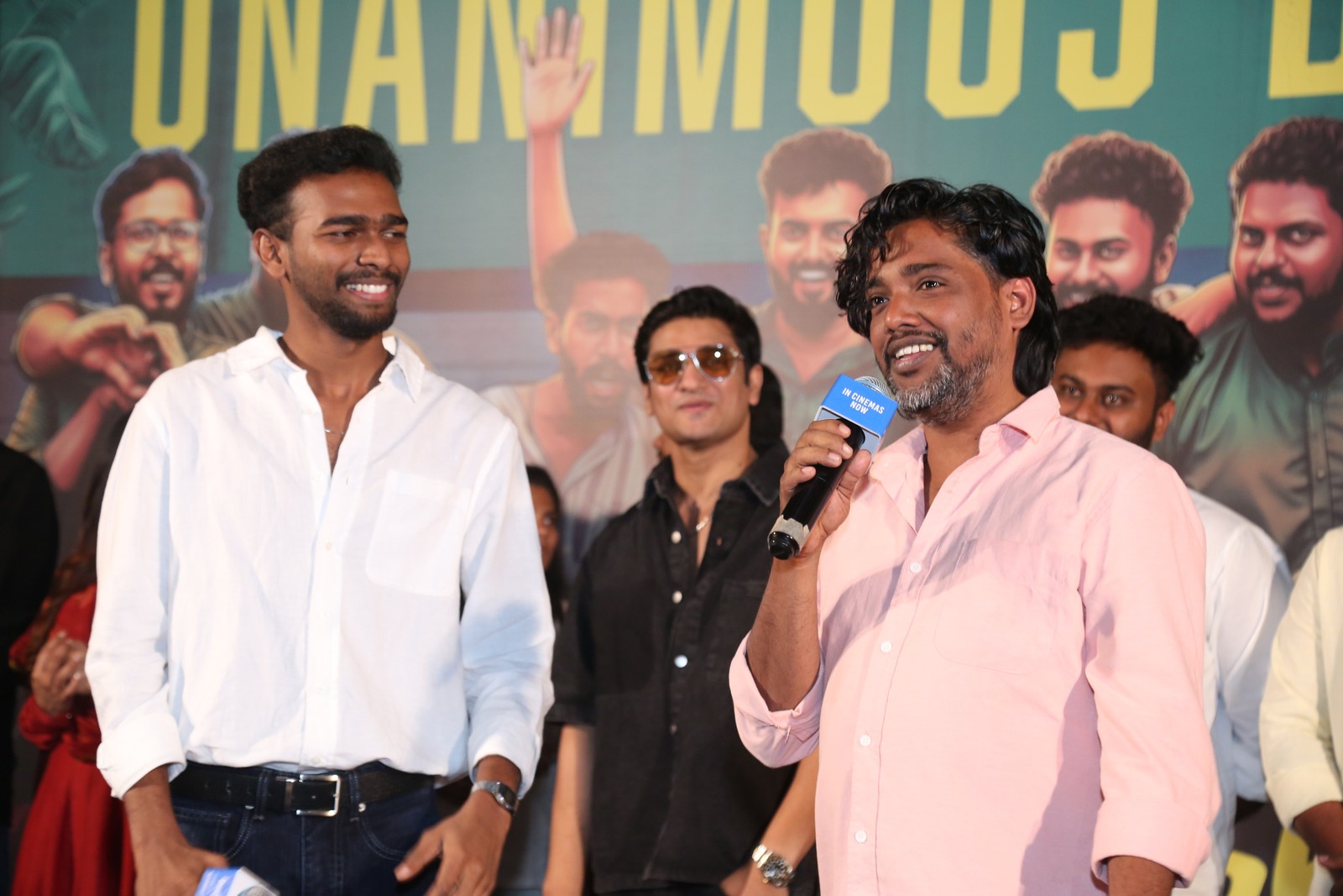 Director Savin SA addressing Vaazha 2 success meet