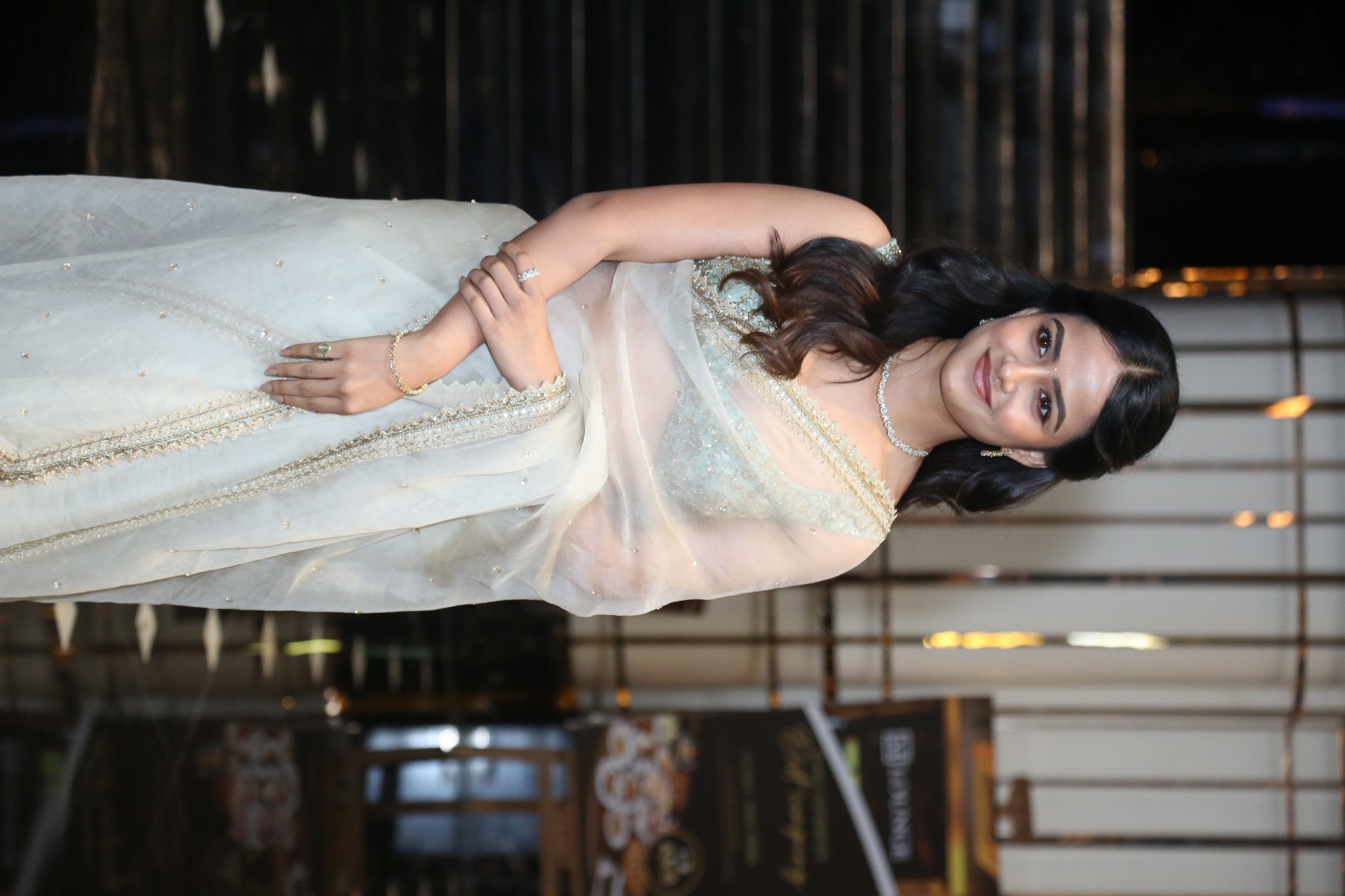 Vaishnavi Chaitanya draped gracefully in delicate white saree