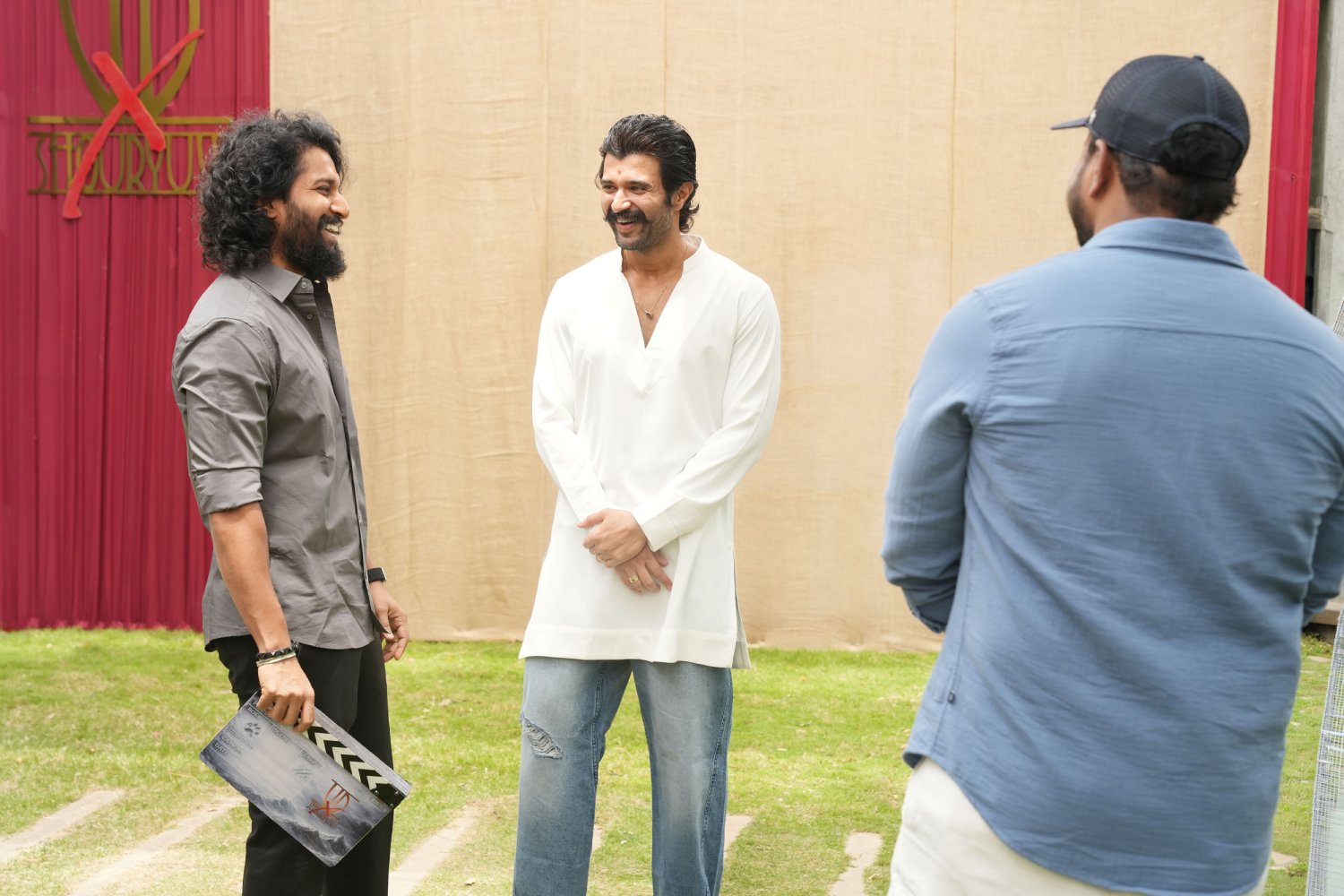 Vijay Deverakonda new movie launch event stage