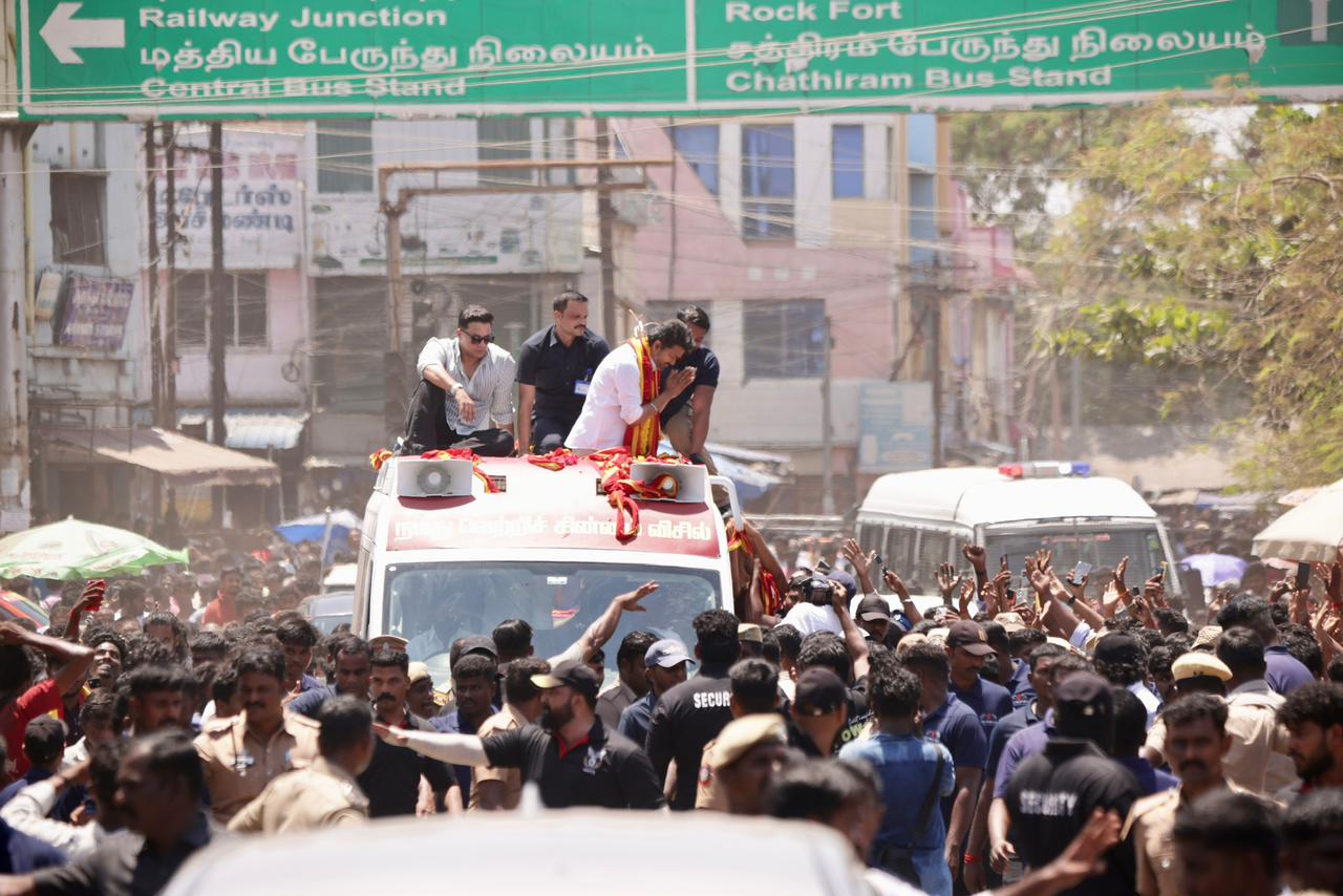 Vijay Trichy Rally photos