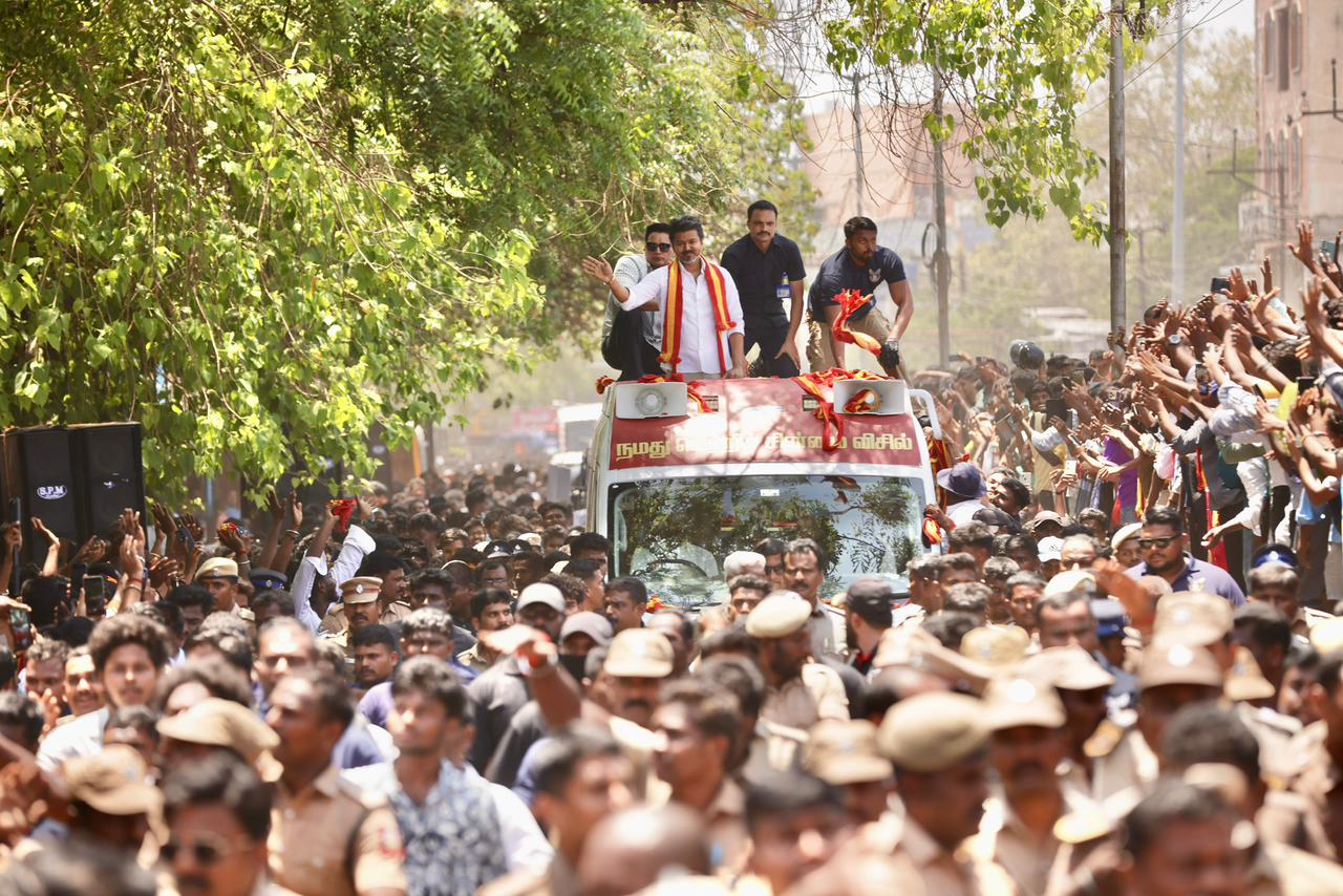 Vijay Trichy Rally photos
