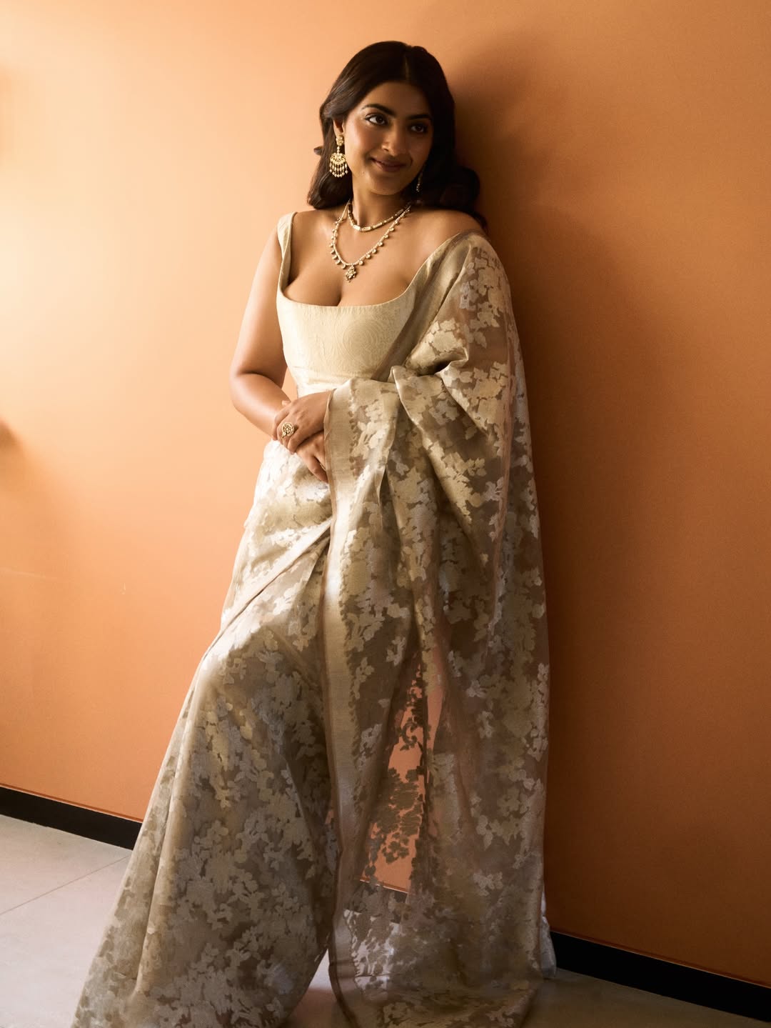 Zayn Marie Khan saree elegant traditional look