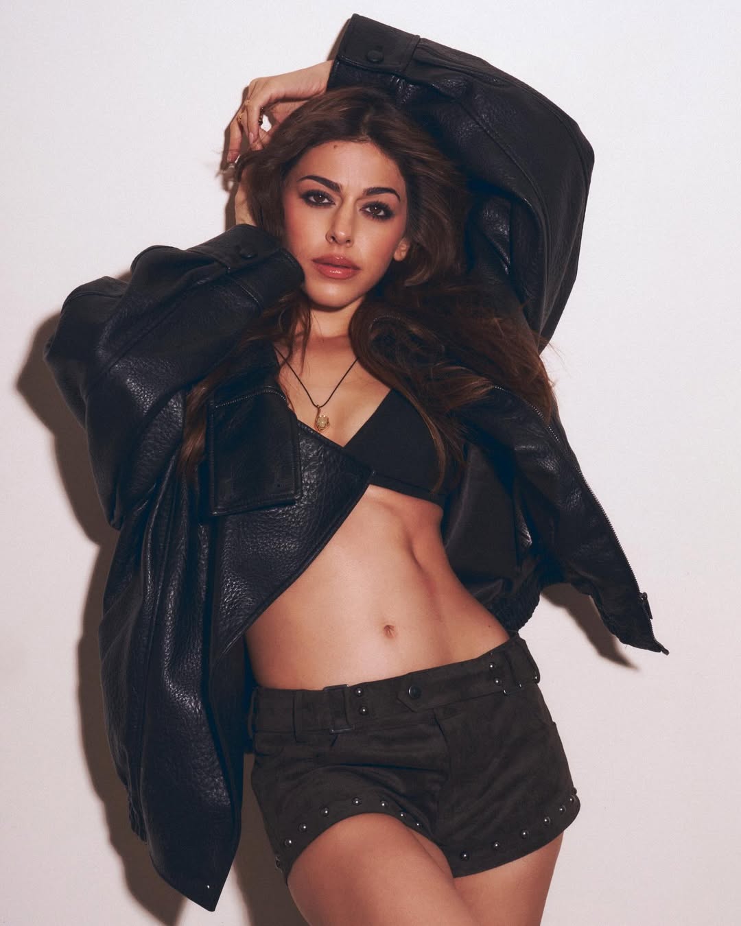 Alaya F in glamorous contemporary black outfit