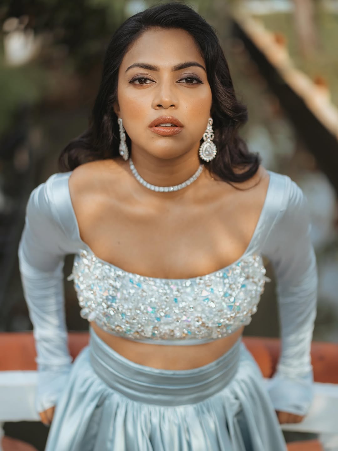 Amala Paul in glamorous sparkling outfit
