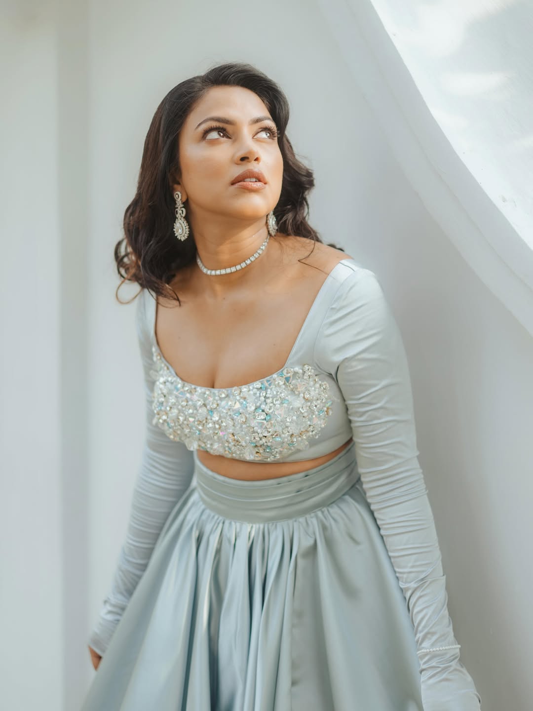 Amala Paul in stylish shimmering ensemble