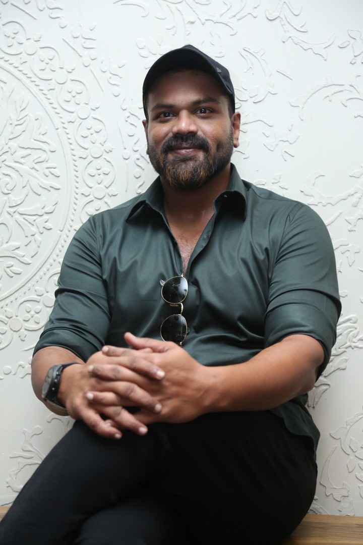 Manchu Manoj in fashionable dark-toned outfit