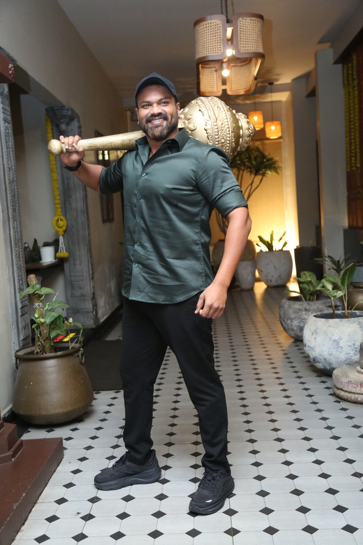 Manchu Manoj holding statement accessory stylishly